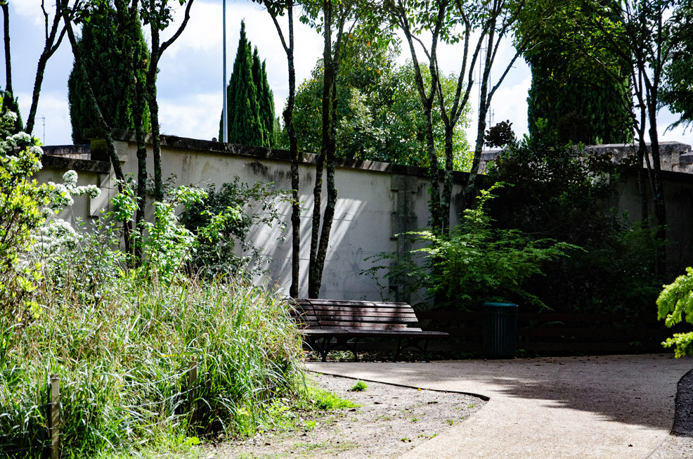 Vue du square Georges Mandel à Bordeaux, après les plantations réalisées par A+R