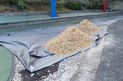 Paillage plaquette- Groupe scolaire Bellegrave Pessac